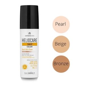Heliocare - gel oil free in Beige tone. White bottle with black cap